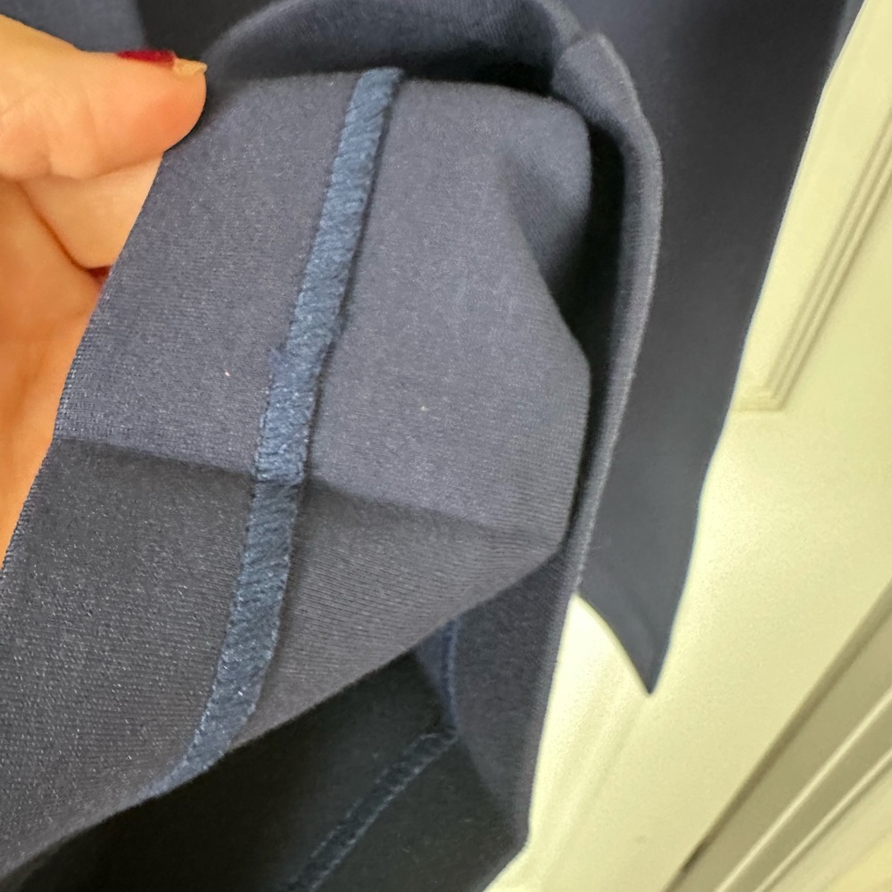 LOFT Women's Navy Blue Pull On Straight Pants in Ponte Size M Style NWT - Picture 6 of 8